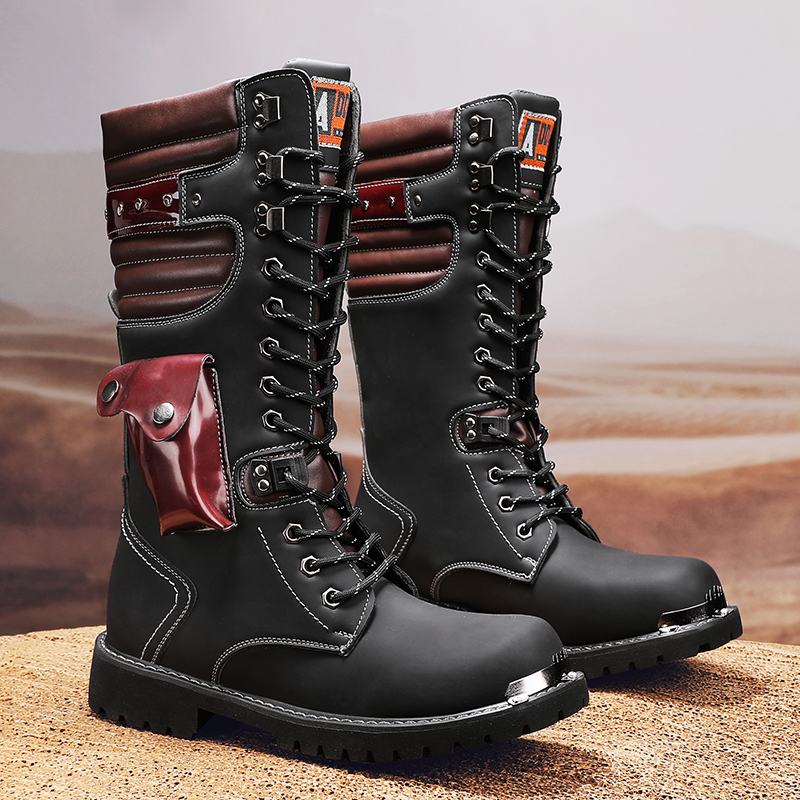 Men'S Fashion For 30 Year Olds - Men's high top motorcycle boots spring