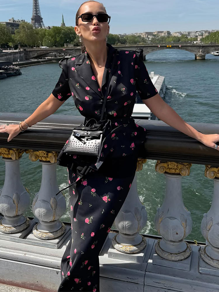 Slim Fit Blazer Men - Floral Blazer Coat Skirt Sets Women
