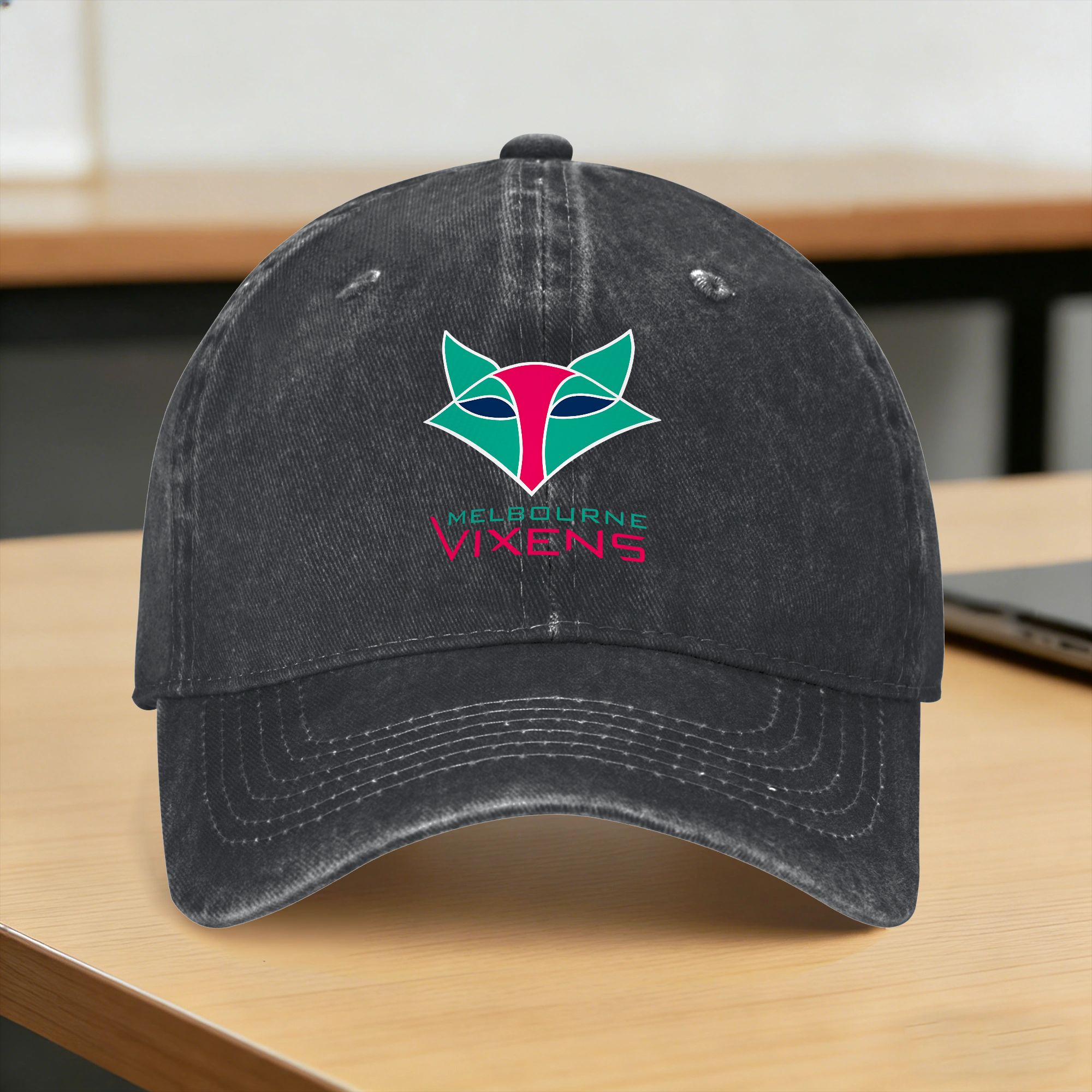Mens Fashion Melbourne - Melbourne Vixens 2026 Washed Baseball Cap