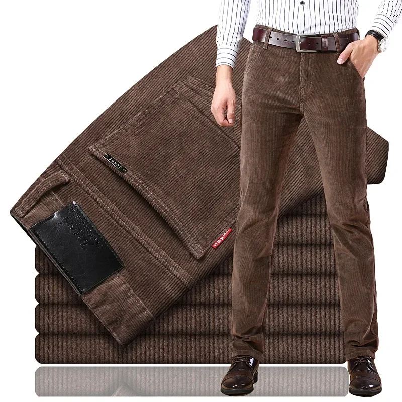 Men'S Fashion Pants 2025 - 2025 Spring Autumn Men's Corduroy Casual