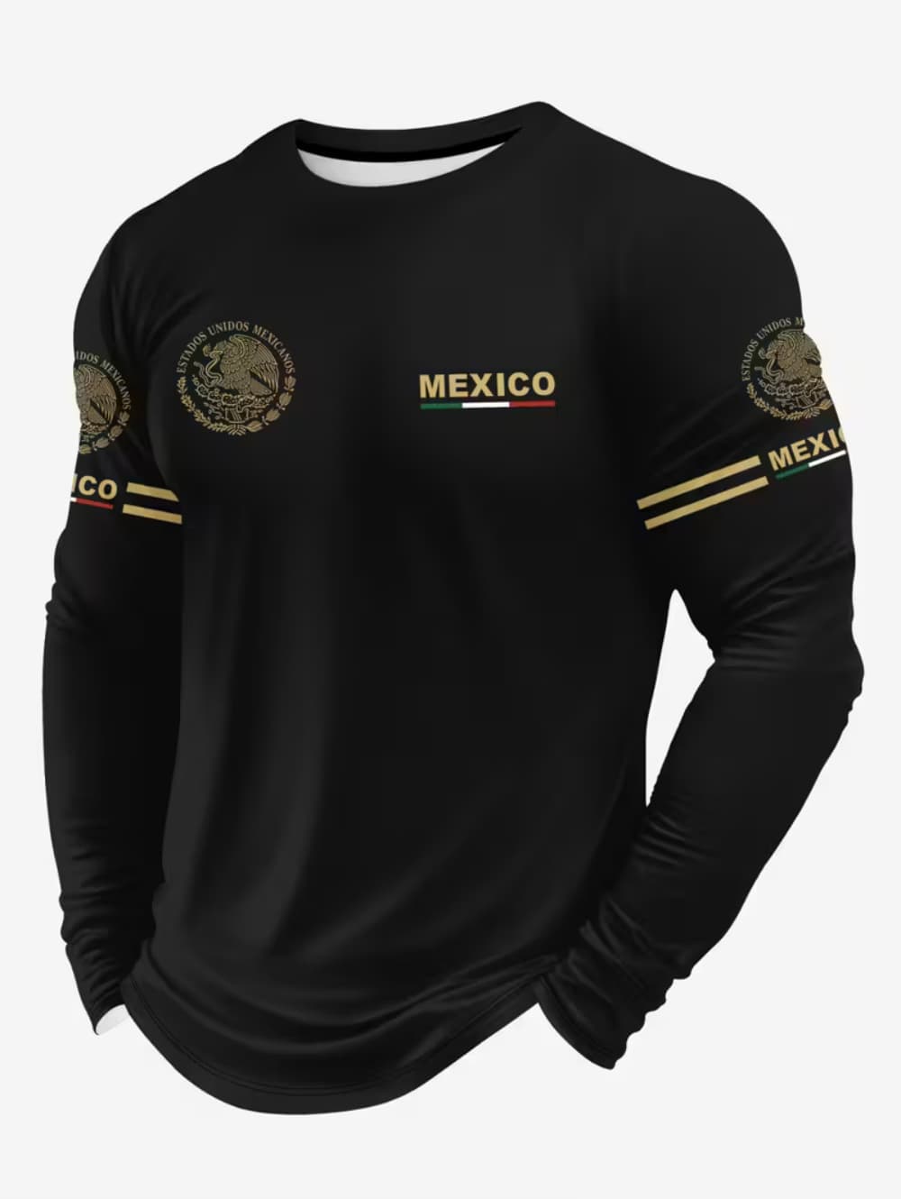 Mens Fashion Mexico - Mexico Eagle Print T Shirt for