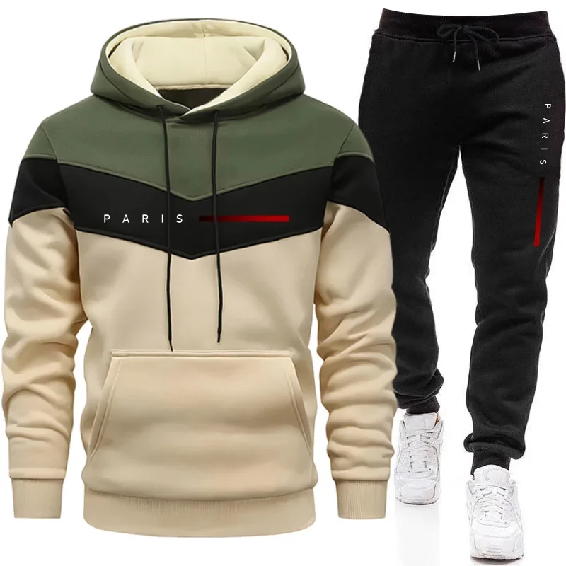 Men'S Fashion Pants - Paris Fashion Men's Hoodies Set Daily