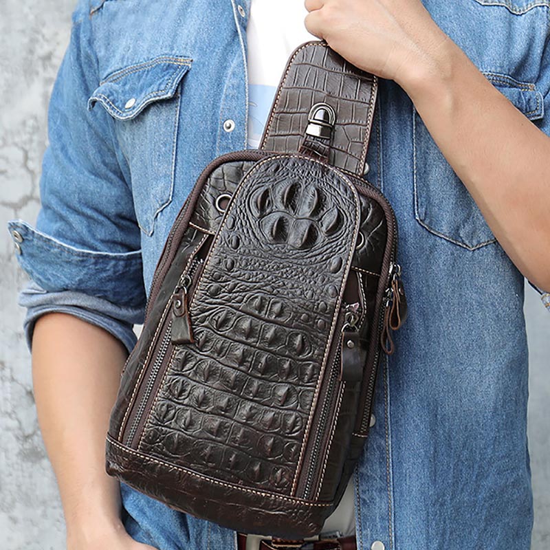Fashion Harness Men - Luufan Genuine Leather Mens Chest Pack