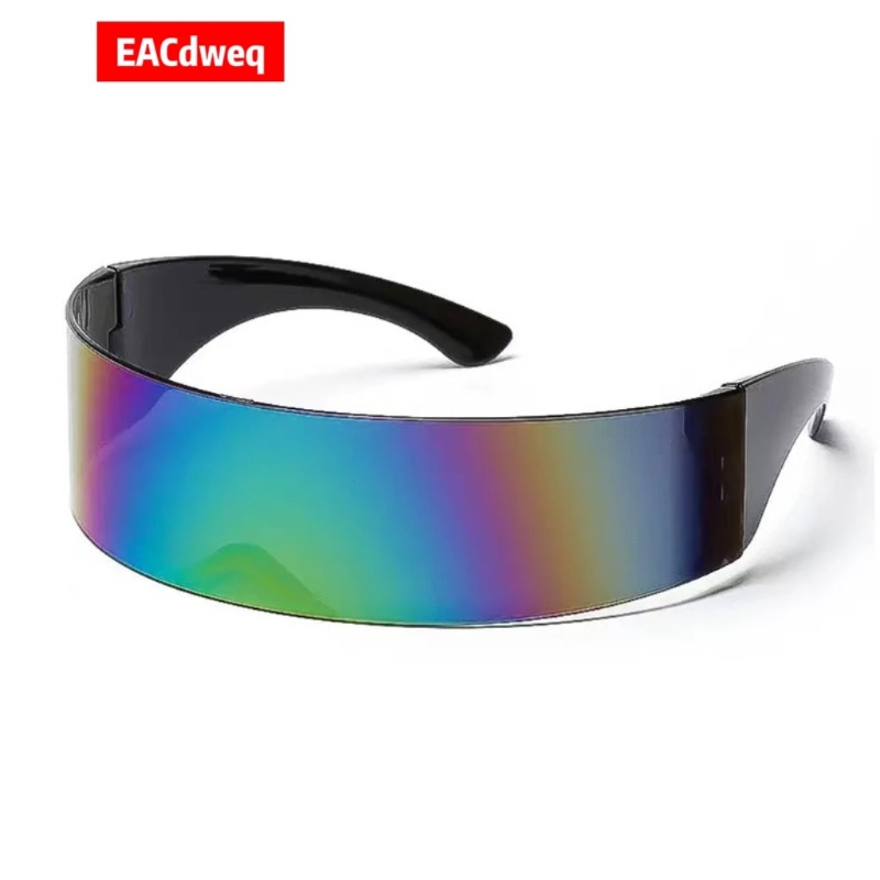 Men'S Fashion Y2K - Y2K Futuristic Narrow Cyclops Visor Sunglasses