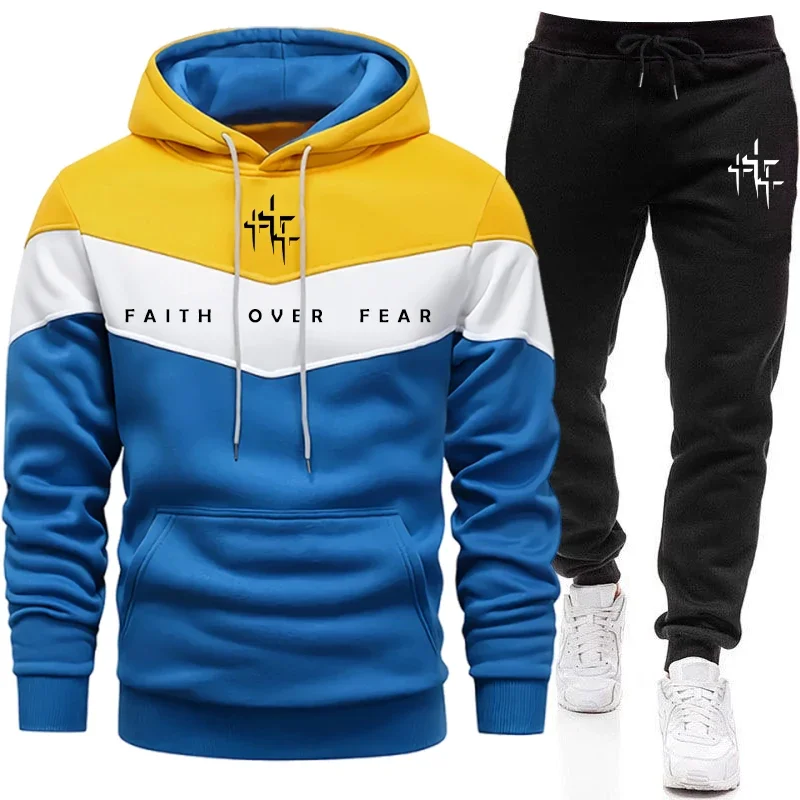 Faith Over Fear Men's Tracksui - Men'S Fashion Pants ulasan dan harga