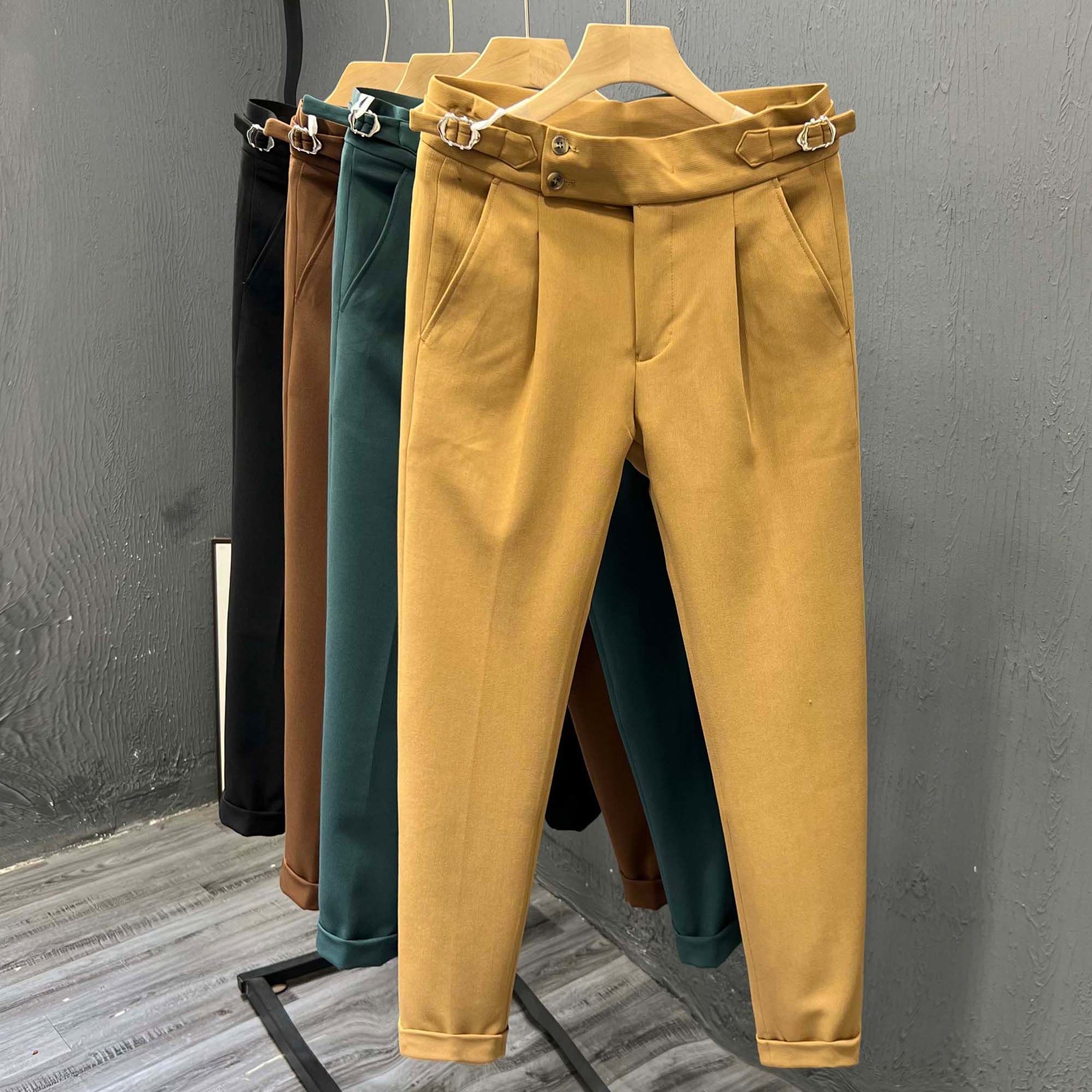 Naples Men's High-waisted Trou - Men'S Fashion Pants 2025 ulasan dan harga