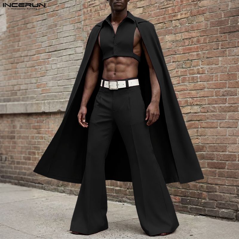 INCERUN Men Sets Solid Color L - Men'S Fashion Pants ulasan dan harga