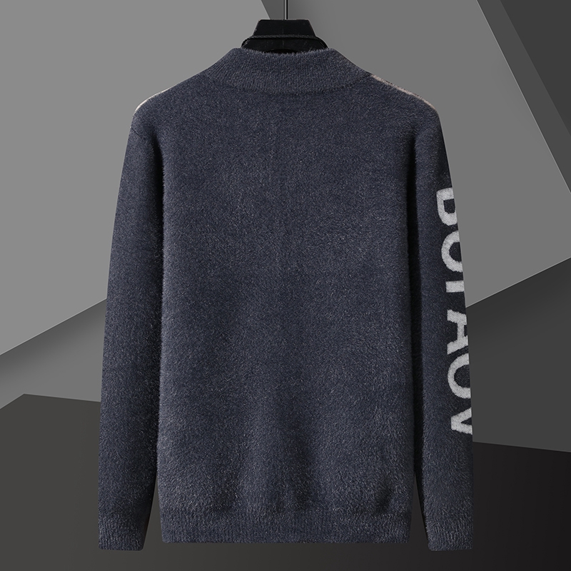 Knit Men 's Cardigan Sweater C - Men'S Fashion Zipper Jacket ulasan dan harga