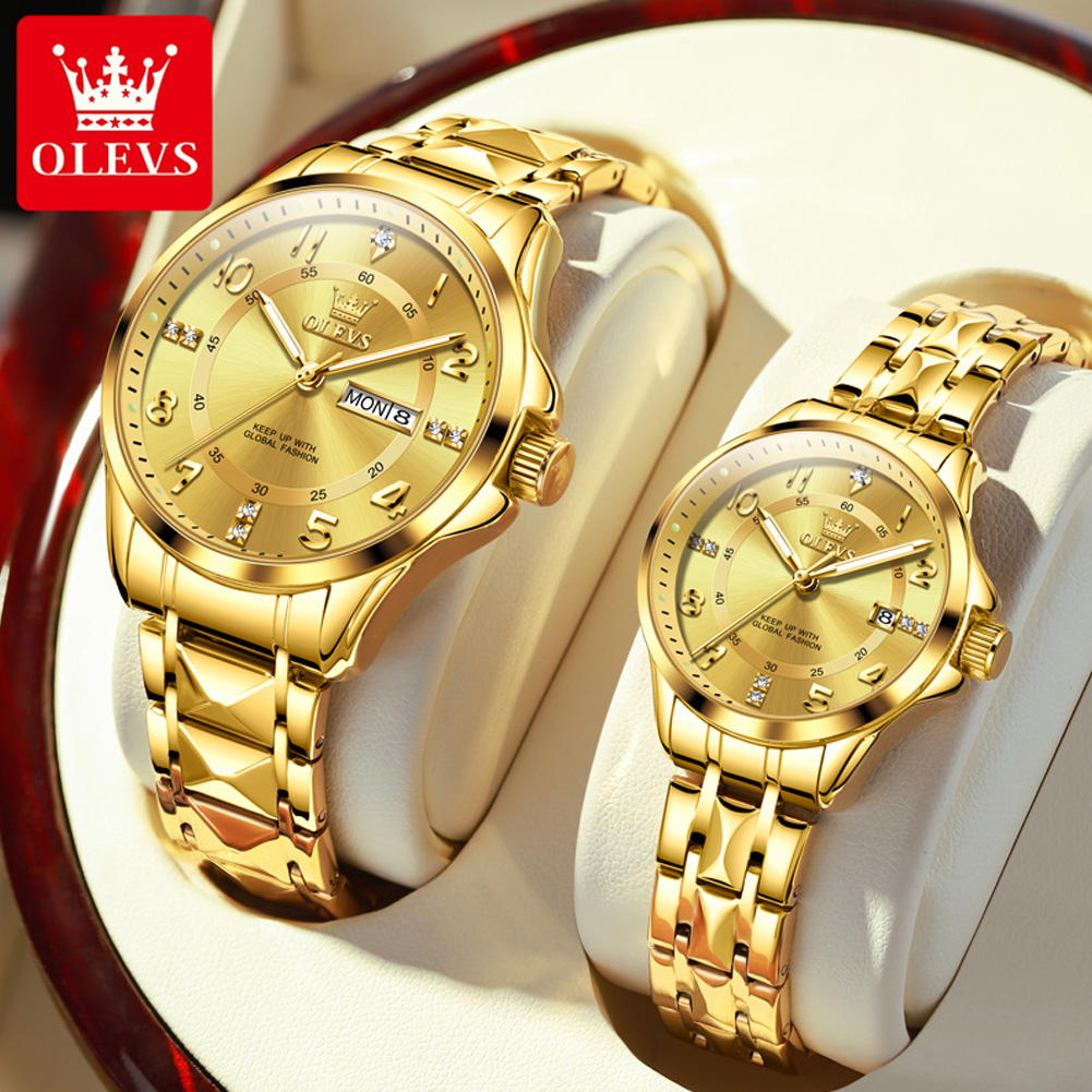 OLEVS 2910 Couple Watches Clas - Mens Fashion In 40S ulasan dan harga