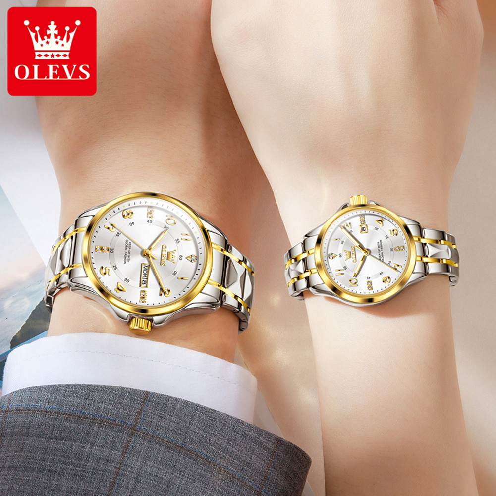 OLEVS 2910 Couple Watches Clas - Mens Fashion In 40S ulasan dan harga