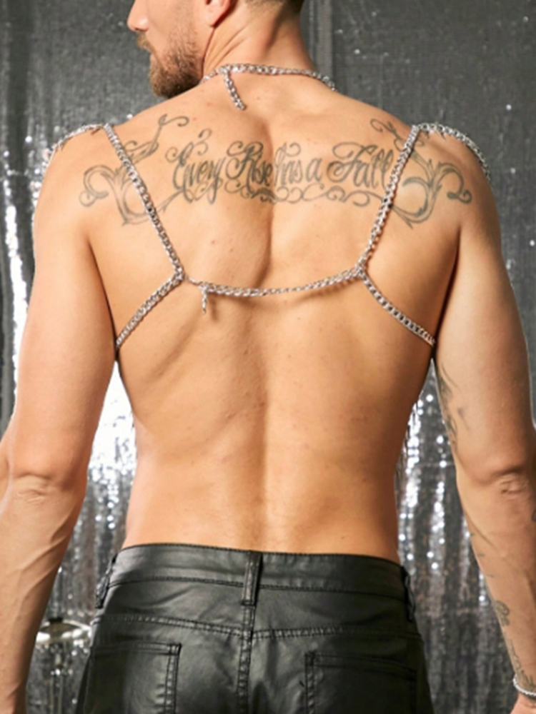 Tassels Chain Body Shoulder Se - Fashion Harness Men ulasan dan harga
