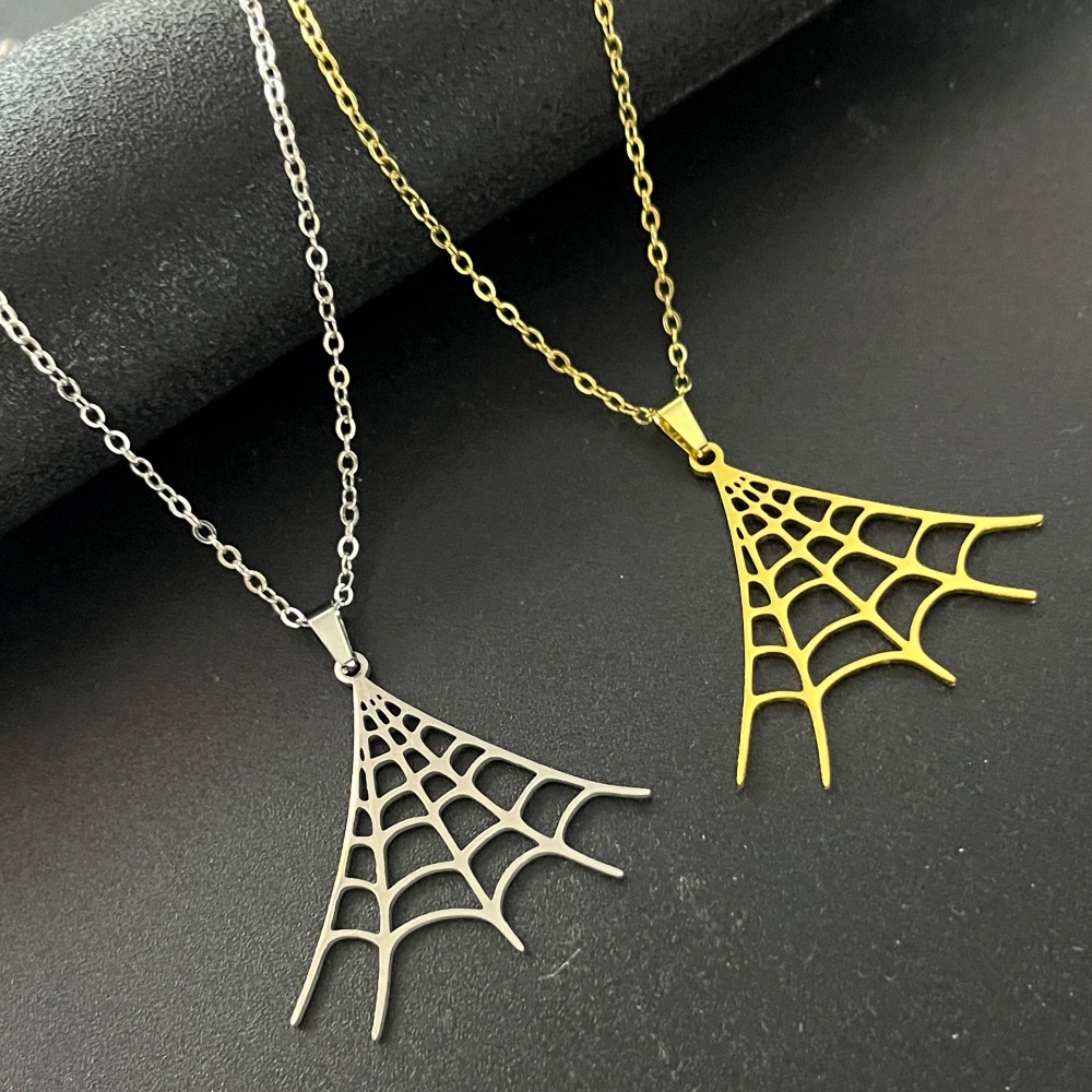 Stainless Steel Necklace Spide - Men'S Fashion Today ulasan dan harga