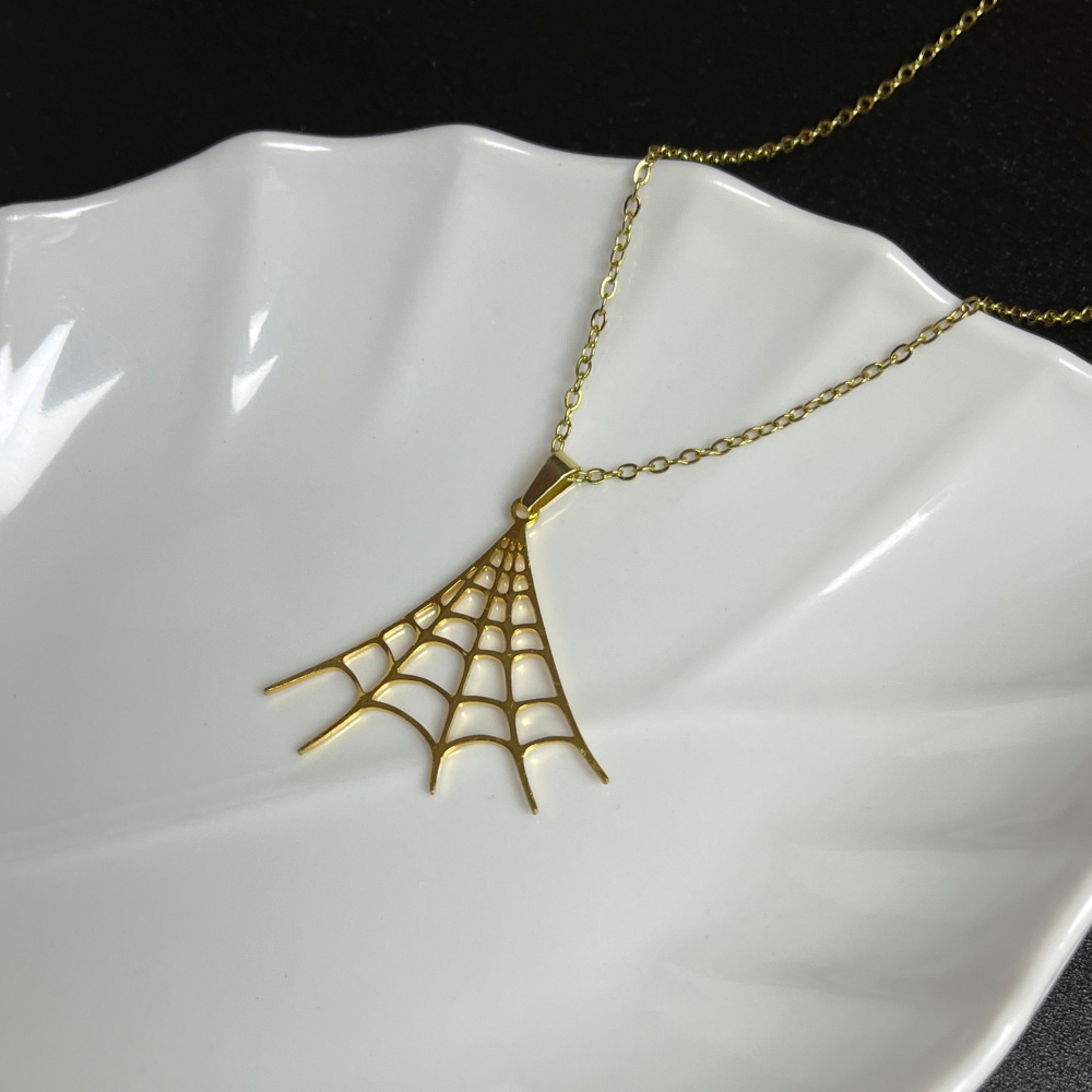 Stainless Steel Necklace Spide - Men'S Fashion Today ulasan dan harga