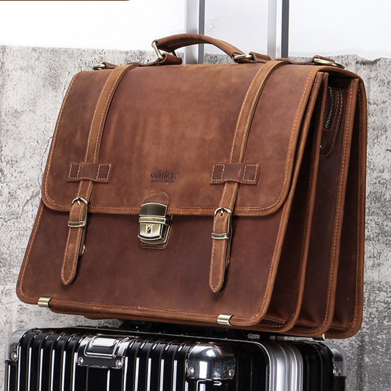 New Fashionable Leather Briefc - Mens Fashion In 40S ulasan dan harga