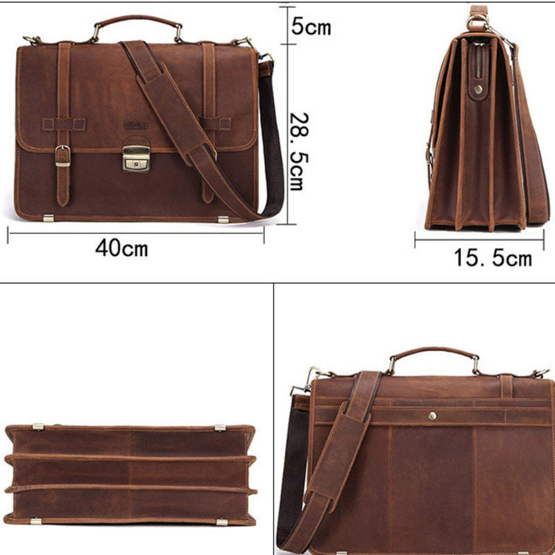 New Fashionable Leather Briefc - Mens Fashion In 40S ulasan dan harga