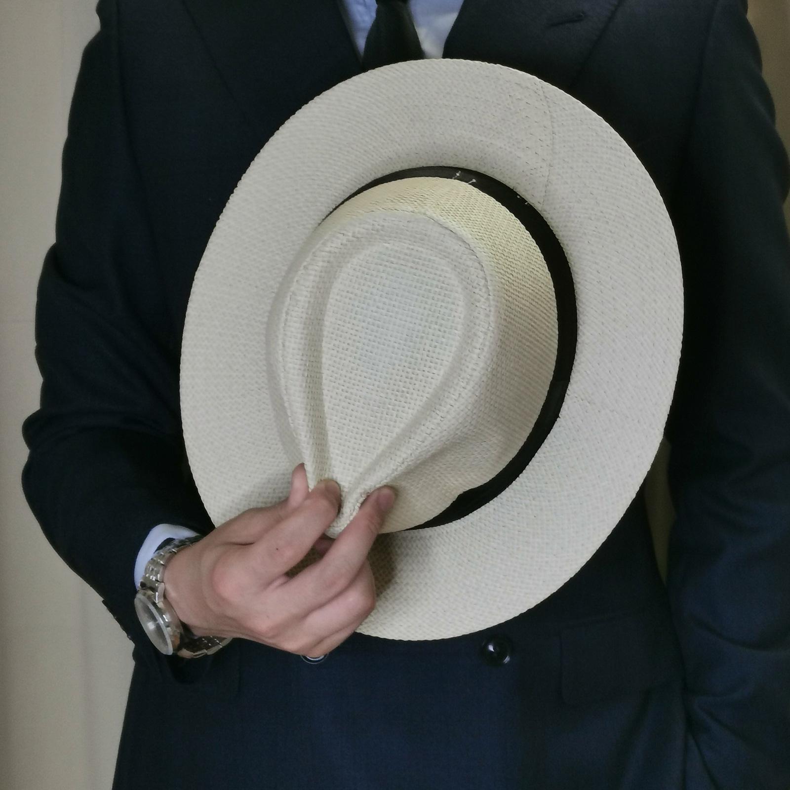 Men Summer Panama Straw Hat Na - Mens Fashion Bucket Hat ulasan dan harga