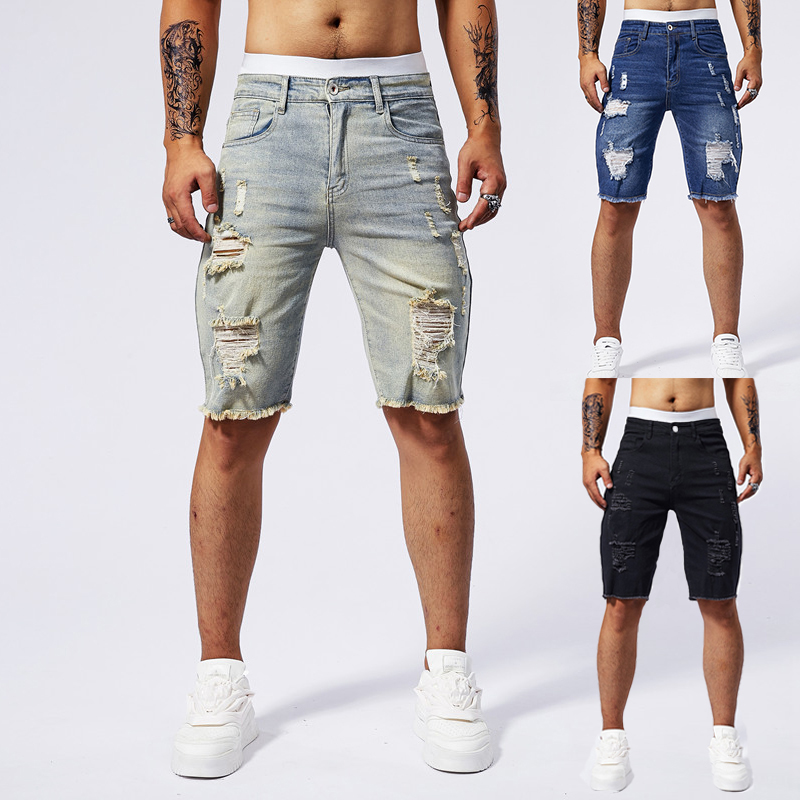 2025 Summer New Men's Ripped D - Men'S Fashion Pants 2025 ulasan dan harga