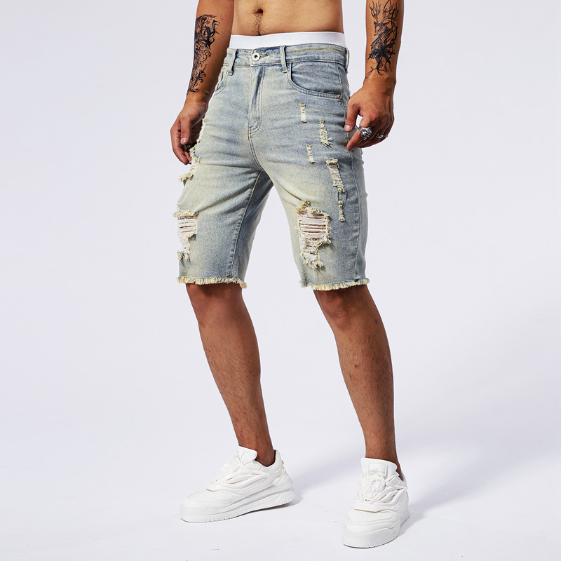 2025 Summer New Men's Ripped D - Men'S Fashion Pants 2025 ulasan dan harga