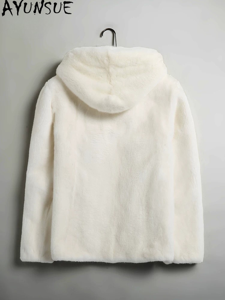 AYUSNUE Natural Mink Coat Men  - Men'S Fashion Zipper Jacket ulasan dan harga