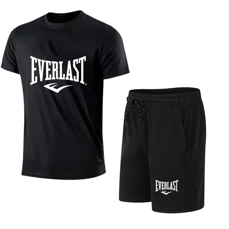 EVERLAST Men's T-shirt + Short - Men'S Fashion Brand ulasan dan harga