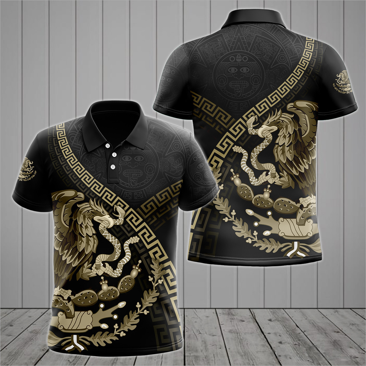 Mexico Aztec Coat Of Arms & Sk - Mens Fashion Mexico ulasan dan harga