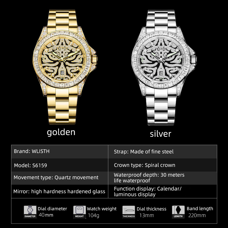 WLISTH Luxury Men Quartz Watch - Men'S Fashion Night Out ulasan dan harga