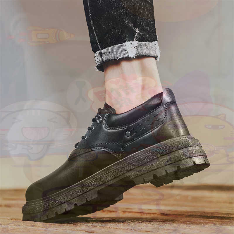 Dark Natural Leather Fashion T - Mens Fashion In 40S ulasan dan harga