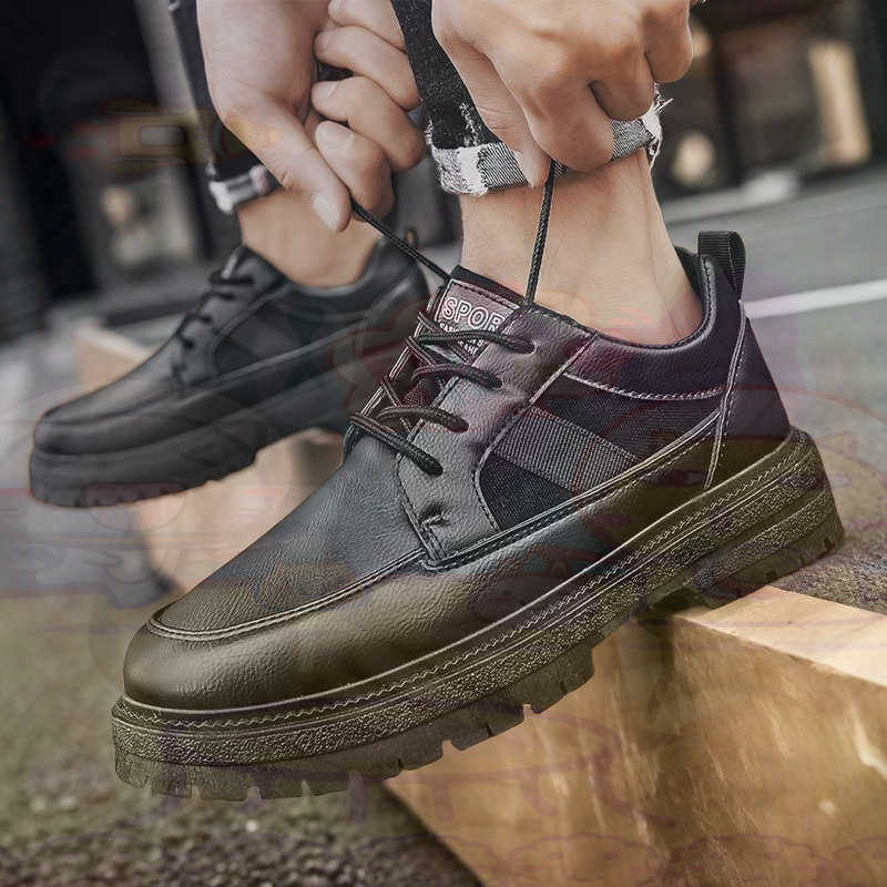 Dark Natural Leather Fashion T - Mens Fashion In 40S ulasan dan harga