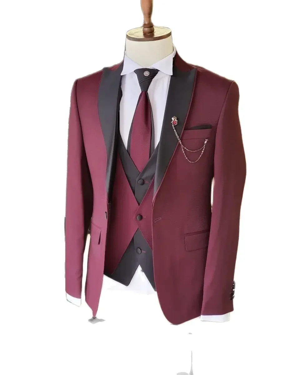 champagne Jacket Black Pant En - Slim Fit Blazer Men ulasan dan harga
