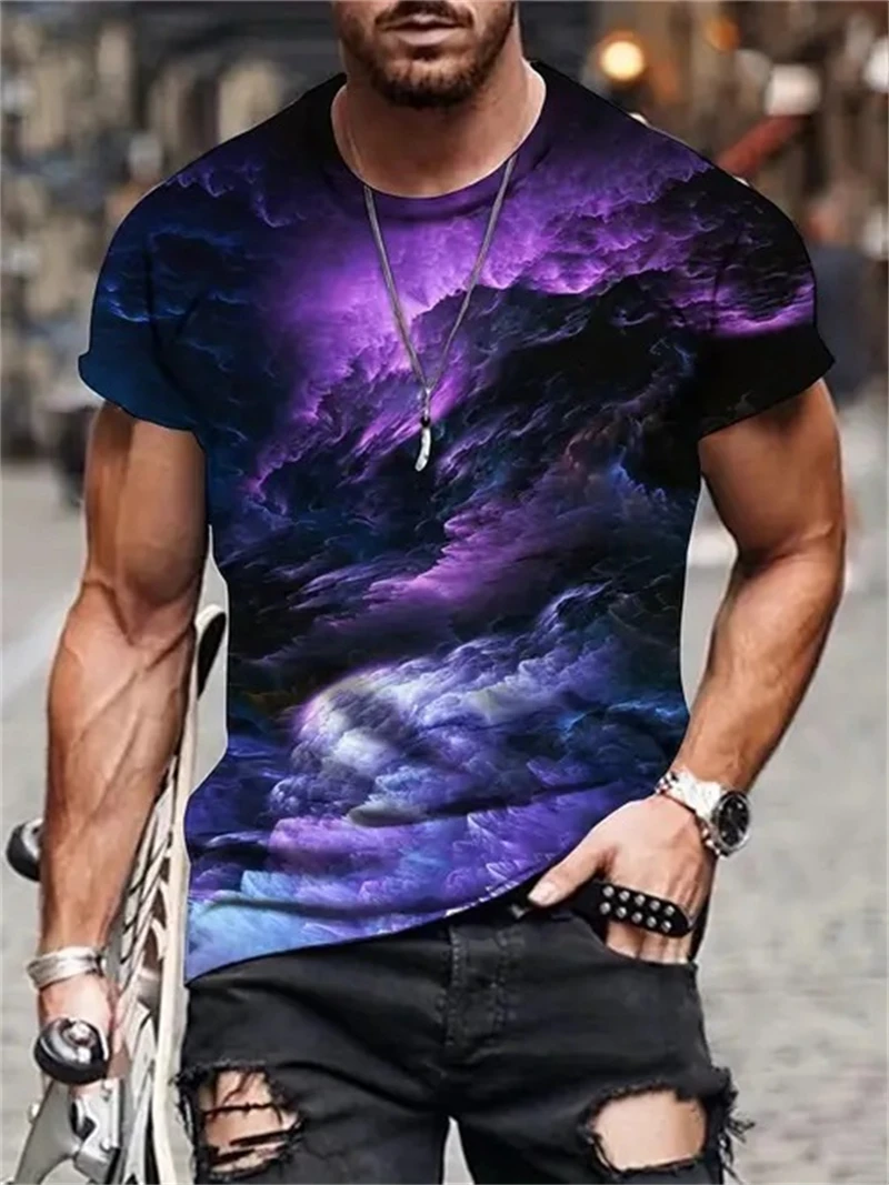 Men's Purple Galaxy Nebula Pri - Men'S Fashion Night Out ulasan dan harga