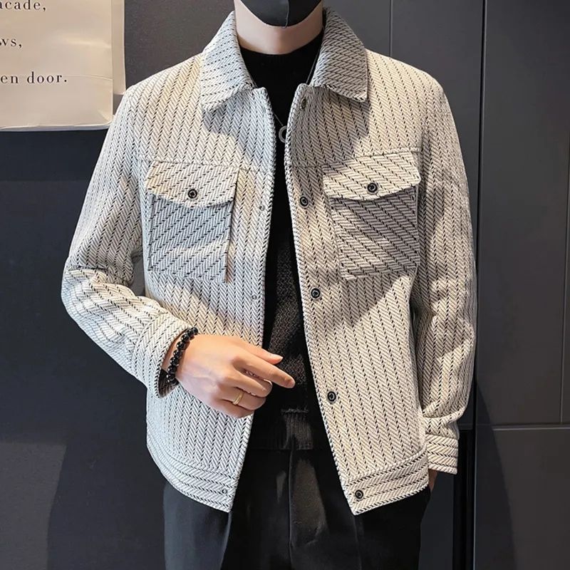 Male Wool & Blends Coats Strip - Men'S Fashion Reviews ulasan dan harga