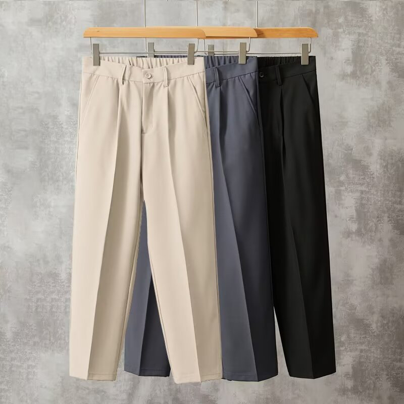 Fashion Men Baggy Concise Ankl - Mens Fashion Dark Grey Pants ulasan dan harga