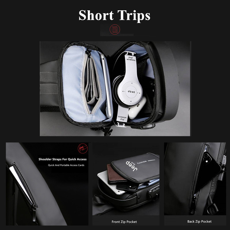Jeep Buluo Men Anti Theft Slin - Fashion Harness Men ulasan dan harga