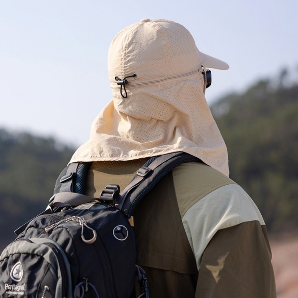 Fashion Face Mask Man Sun Hat  - Mens Fashion Bucket Hat ulasan dan harga