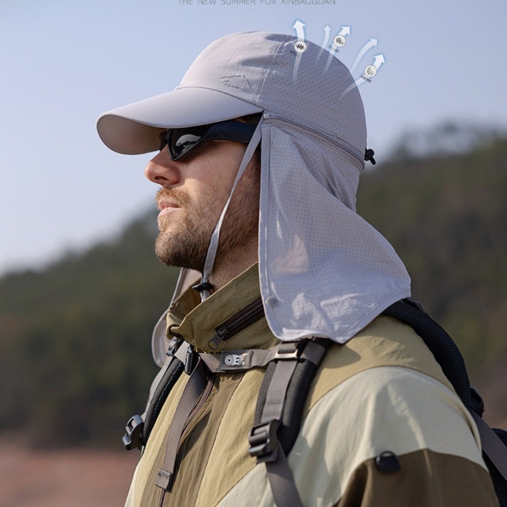 Fashion Face Mask Man Sun Hat  - Mens Fashion Bucket Hat ulasan dan harga