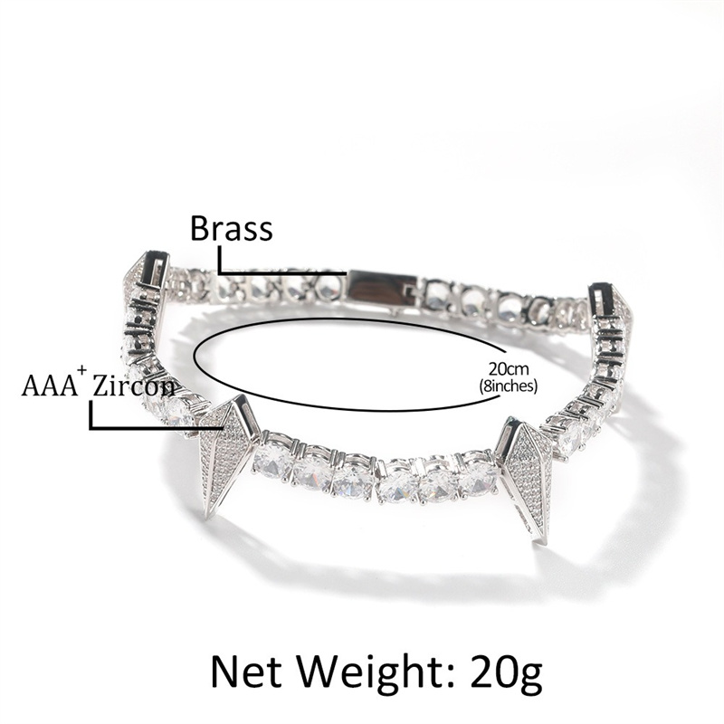 8inch Punk Hip Hop Spiked Brac - Men'S Fashion Night Out ulasan dan harga