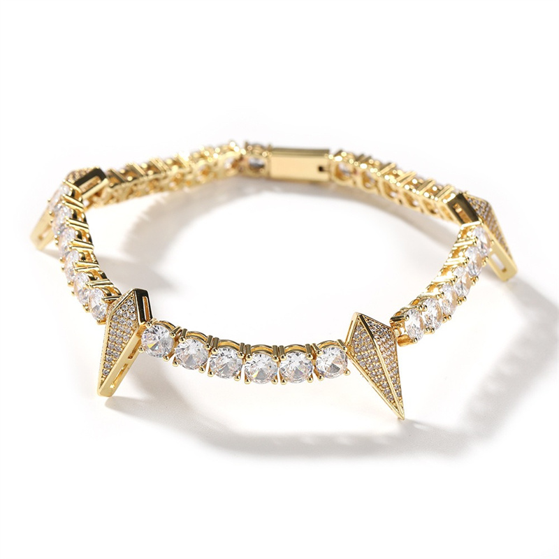 8inch Punk Hip Hop Spiked Brac - Men'S Fashion Night Out ulasan dan harga