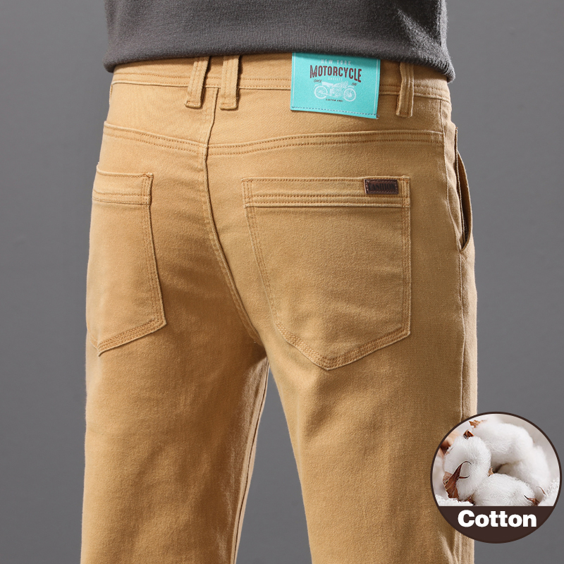 Business Casual Cotton Elastic - Mens Fashion Dark Grey Pants ulasan dan harga