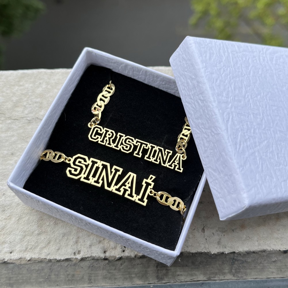 DUOYING Custom Name Hollow Nec - Men'S Fashion Jewelry Bracelets ulasan dan harga