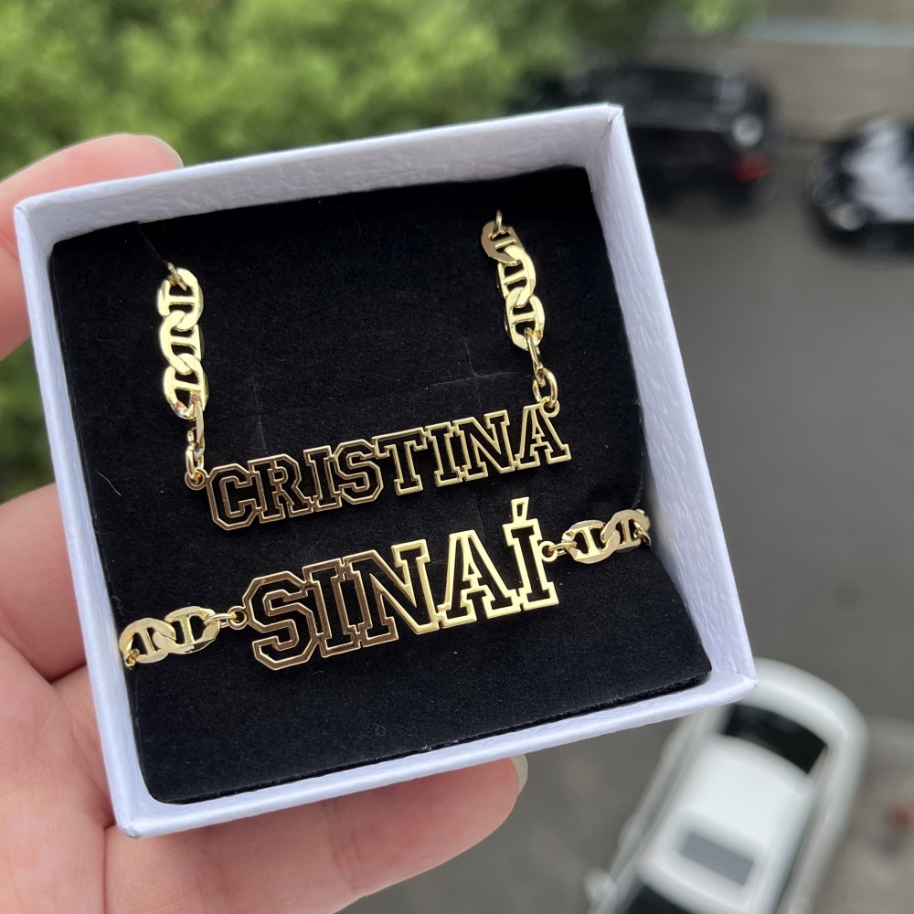 DUOYING Custom Name Hollow Nec - Men'S Fashion Jewelry Bracelets ulasan dan harga