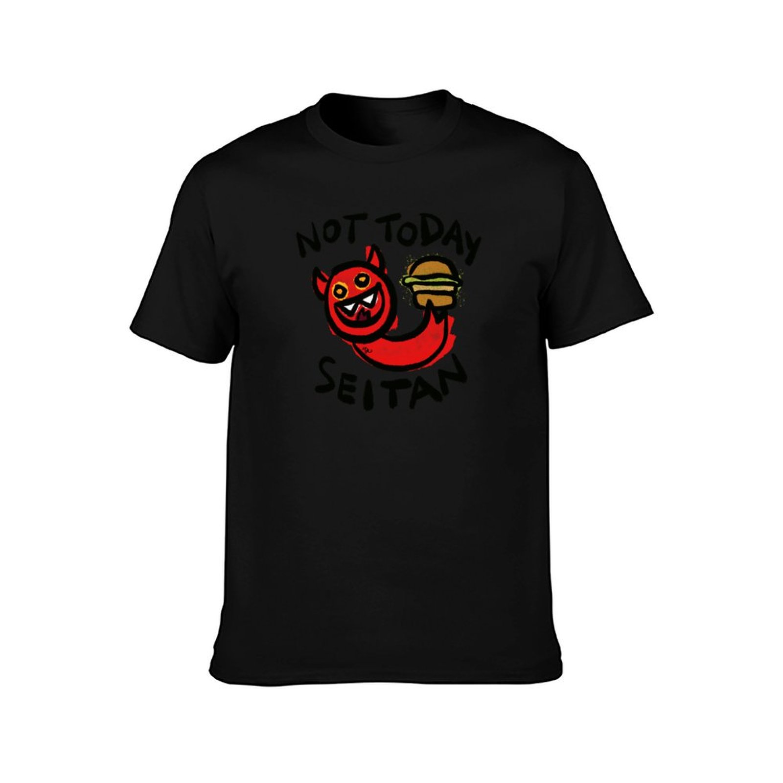 Not Today Seitan T-Shirt Fashi - Men'S Fashion Today ulasan dan harga