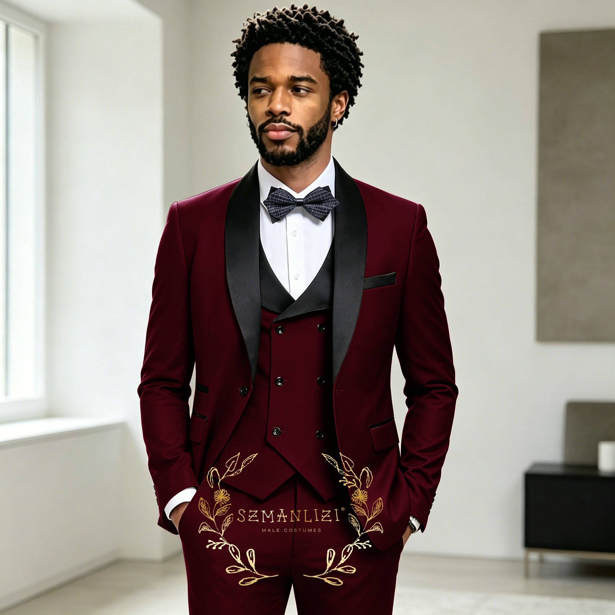 Dark Grey Men's Tuxedo Wedding - Mens Fashion Dark Grey Pants ulasan dan harga