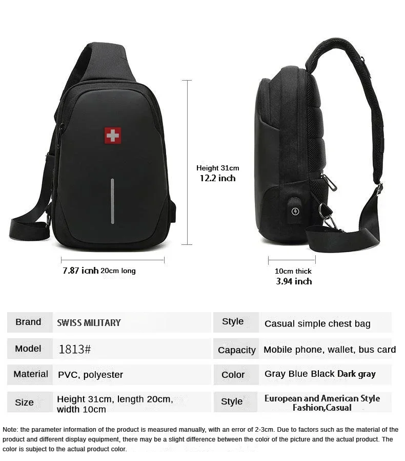 Men's Fashion Chest Bag Waterp - Fashion Harness Men ulasan dan harga