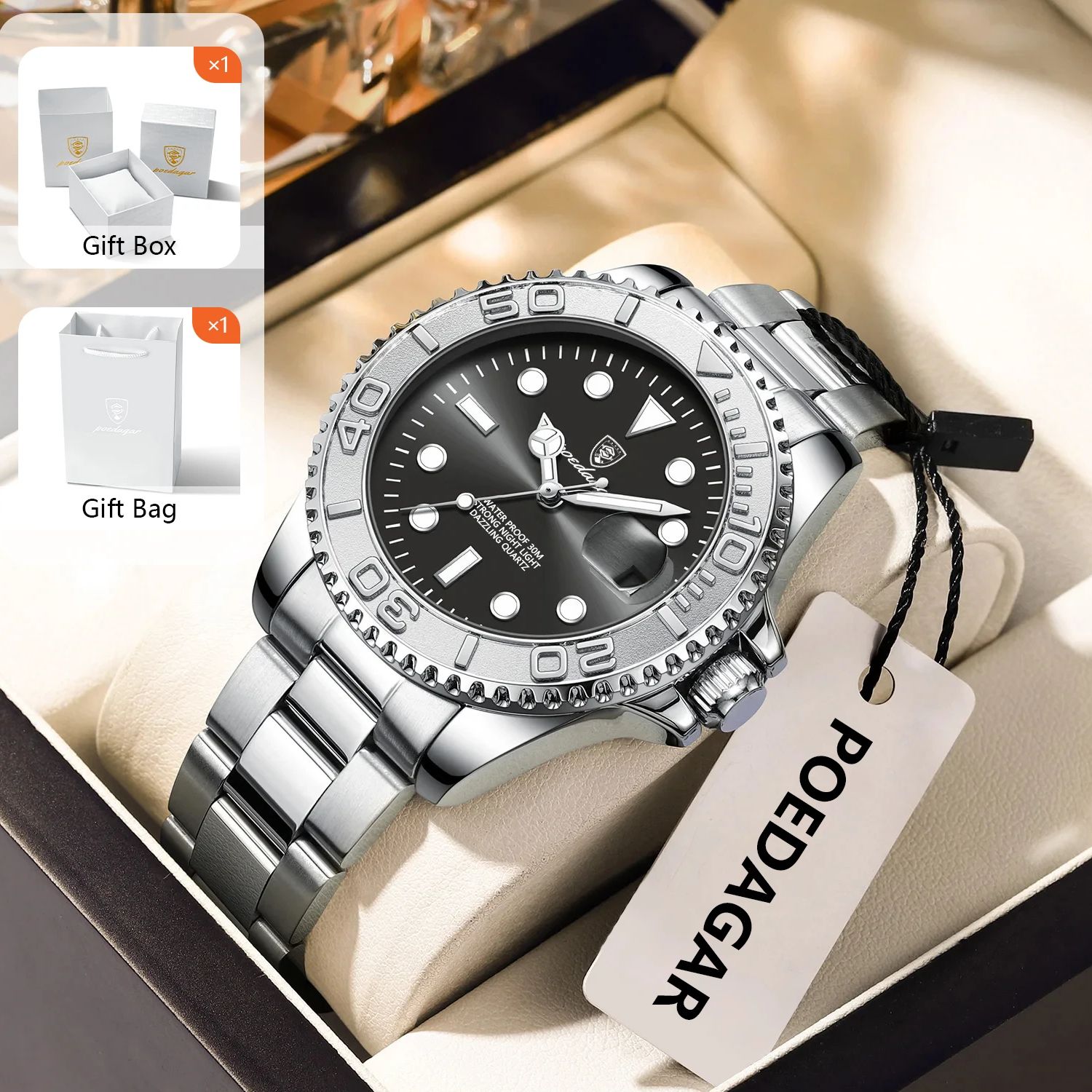POEDAGAR Trendy Sport Man Watc - Mens Fashion Bracelet ulasan dan harga