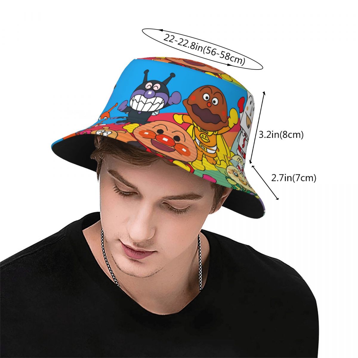 Custom Anpanman Cartoon Manga  - Mens Fashion Bucket Hat ulasan dan harga