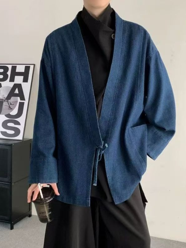 Vintage Japanese Style Denim C - Mens Fashion Jumpers ulasan dan harga