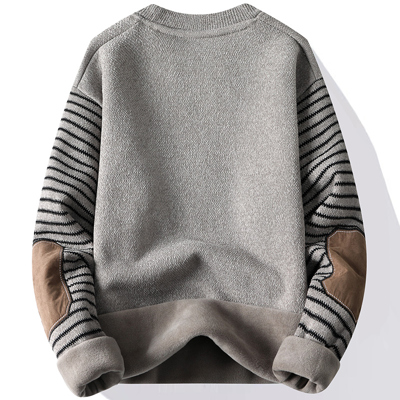 Men's Sweater Patckwork Round  - Mens Fashion Mullet ulasan dan harga