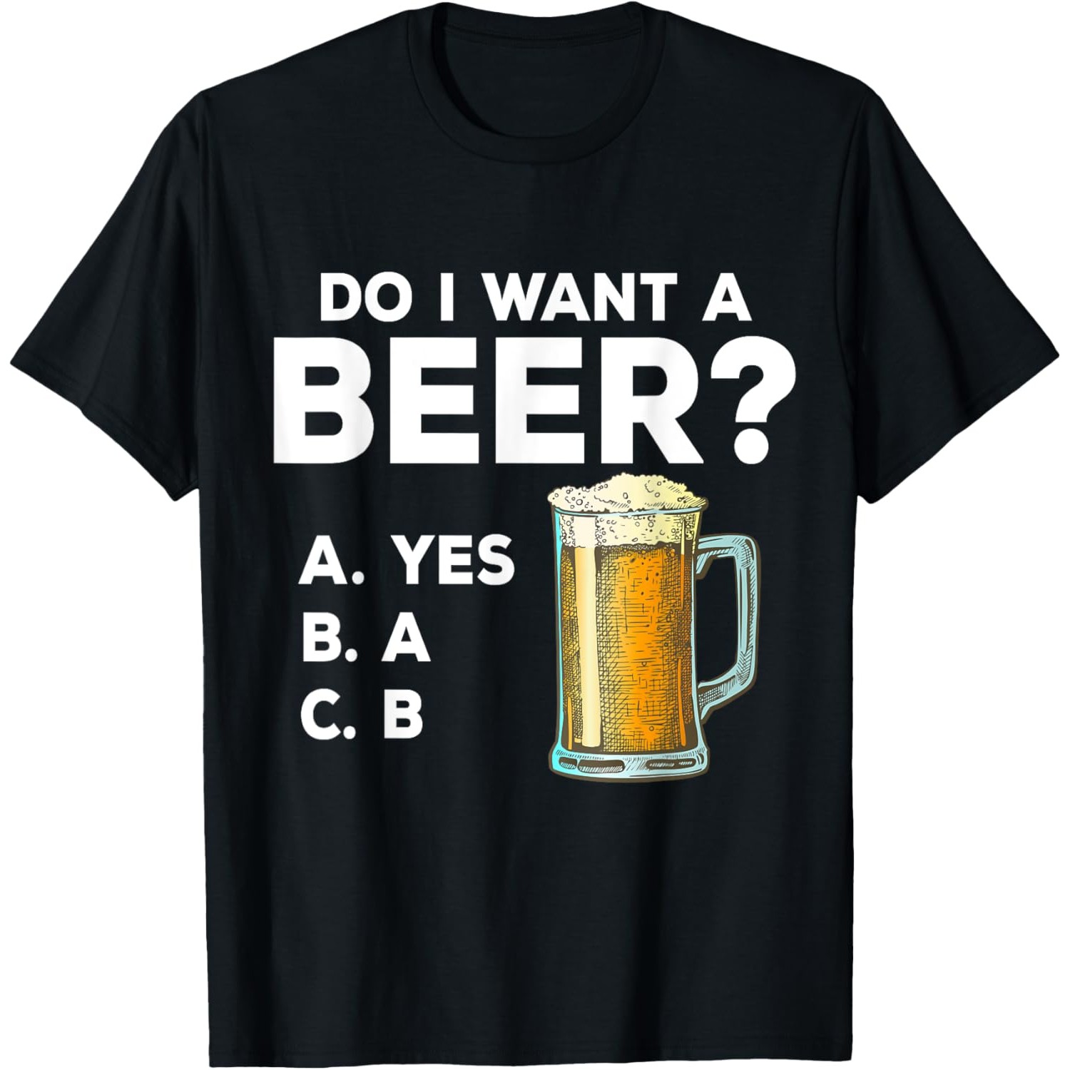 Funny Beer Quiz Graphic T-Shir - Men'S Fashion Quiz ulasan dan harga