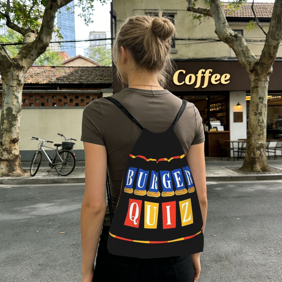 Burger Quiz New Logo Backpacks - Men'S Fashion Quiz ulasan dan harga