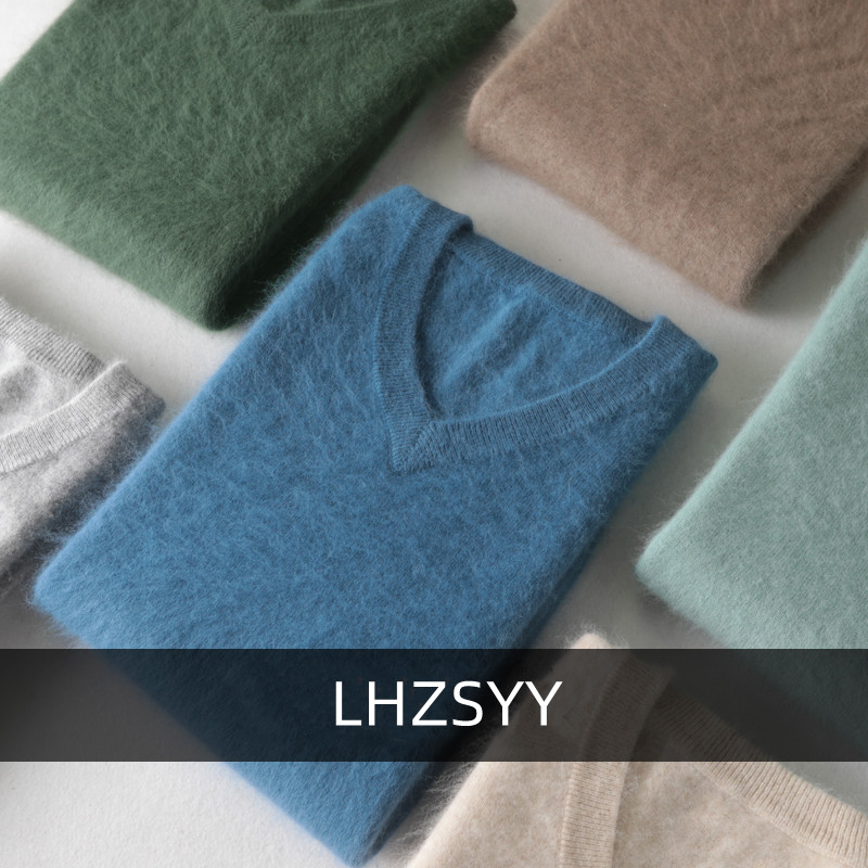 LHZSYY Men's 100% Mink Cashmer - Mens Fashion Jumpers ulasan dan harga